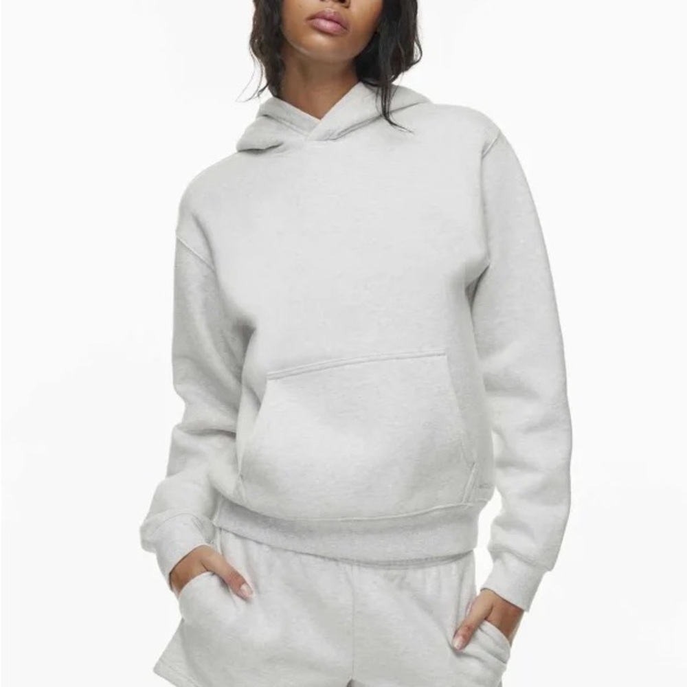Aritzia Women's Cozy Fleece Hoodie Sweatshirt Heather Grey